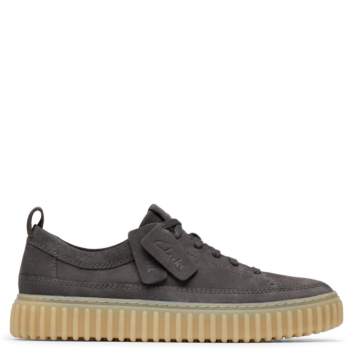 CLARKS - Zapato Casual Hombre Cuero Gris Clarks