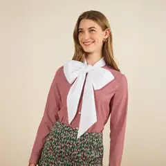 MARIA DE LA ORDEN - Blusa Fairy Lazo 100% Algodón Mujer Mdlo