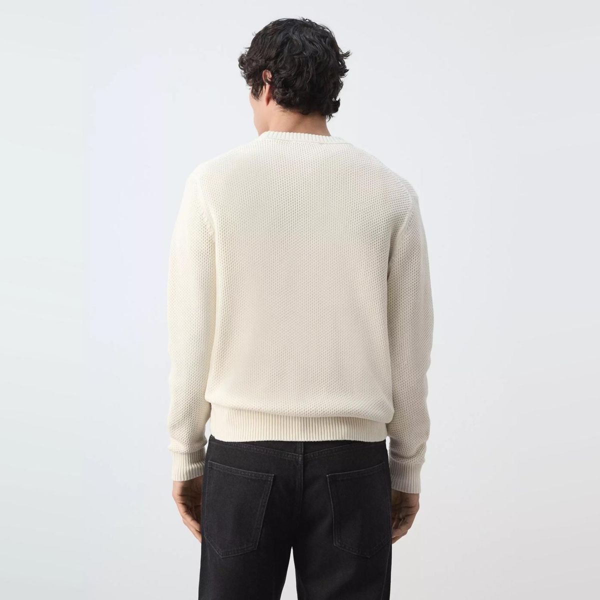 MANGO MAN - Sweater Punto Medio Microestructura Hombre Mango Man