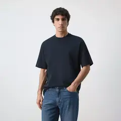 MANGO MAN - Polera Heavy Weight Relaxed Fit Hombre