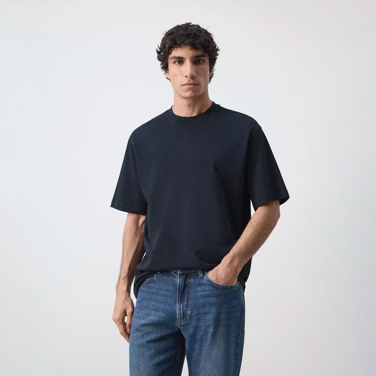 Polera Heavy Weight Relaxed Fit Hombre
