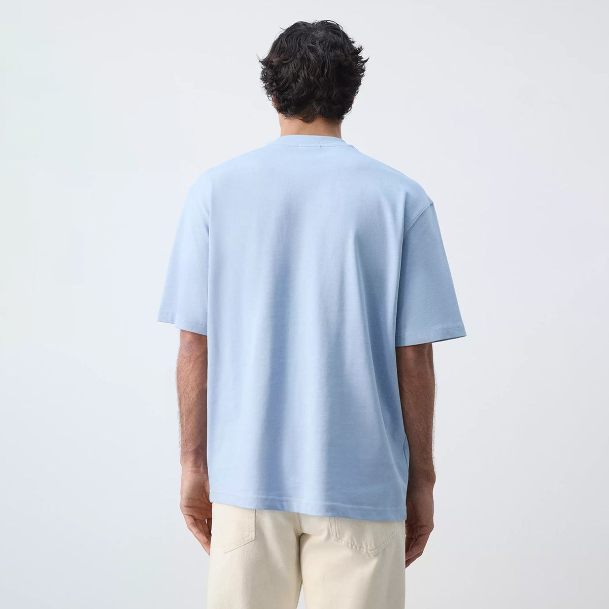 MANGO MAN - Polera Heavy Weight Relaxed Fit Hombre Mango Man