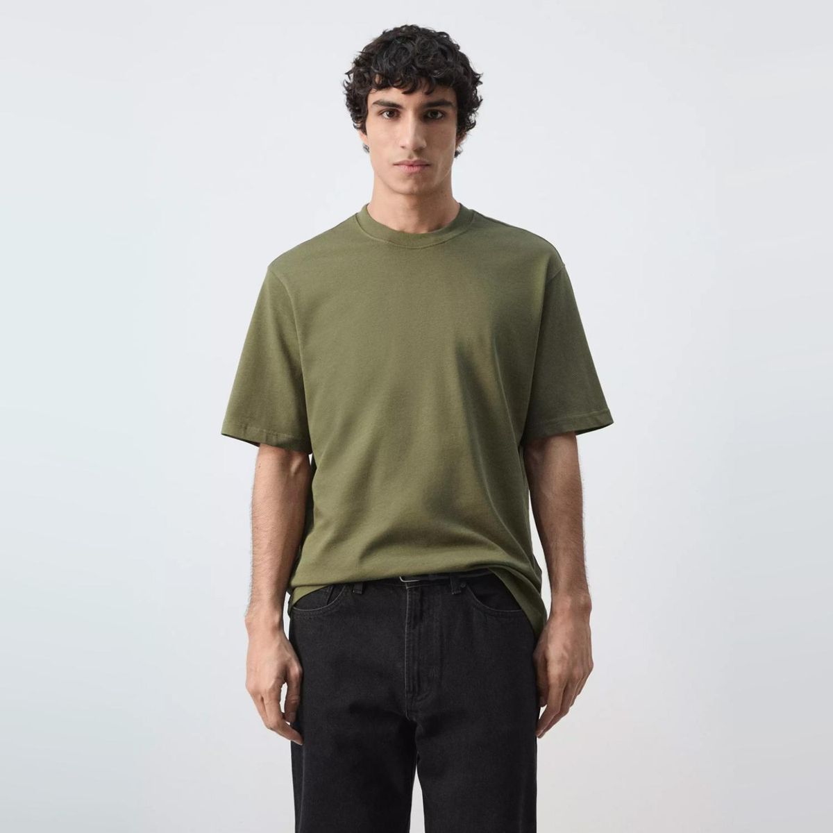 MANGO MAN - Polera Heavy Weight Relaxed Fit Hombre Mango Man