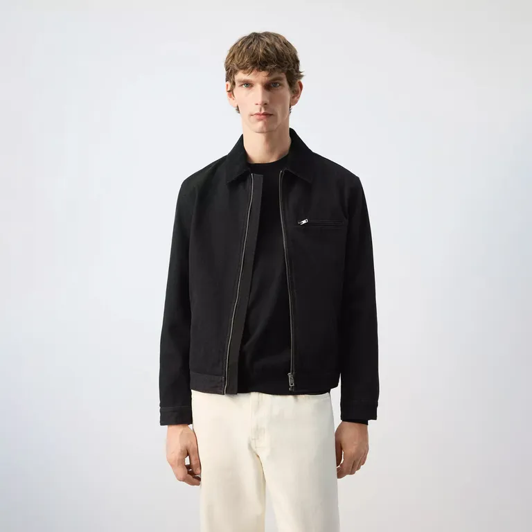 Chaqueta Vaquera Cuello Cotelé Hombre