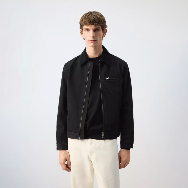 Chaqueta Vaquera Cuello Cotelé Hombre