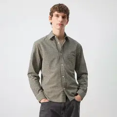 MANGO MAN - Camisa Regular Fit Algodón Cuadros Hombre