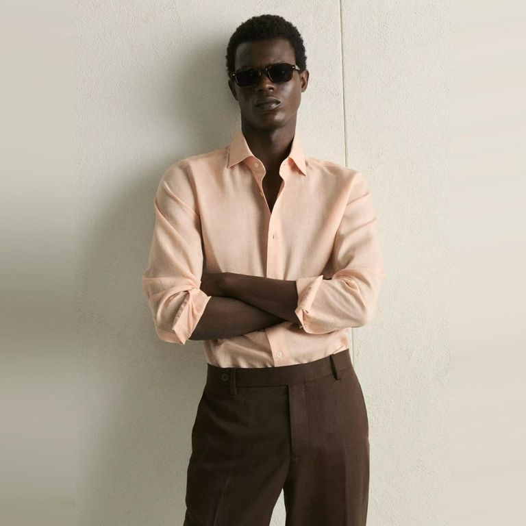 Camisa Slim Fit 100% Lino Hombre