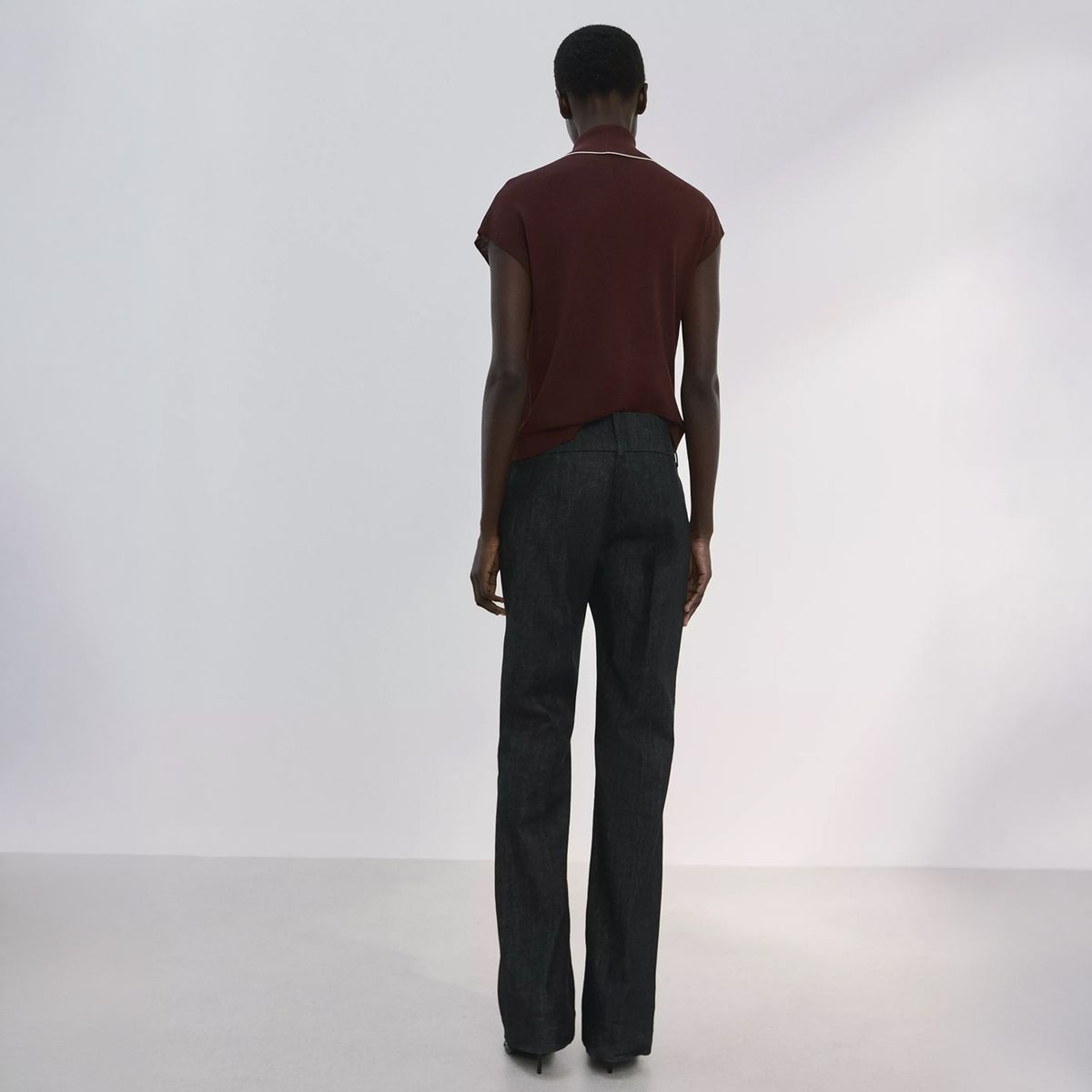 MANGO - Top Punto Detalle Pañuelo Mujer Mango
