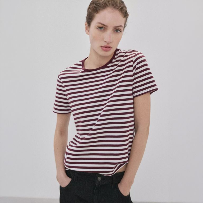 Polera Algodón Manga Corta Mujer