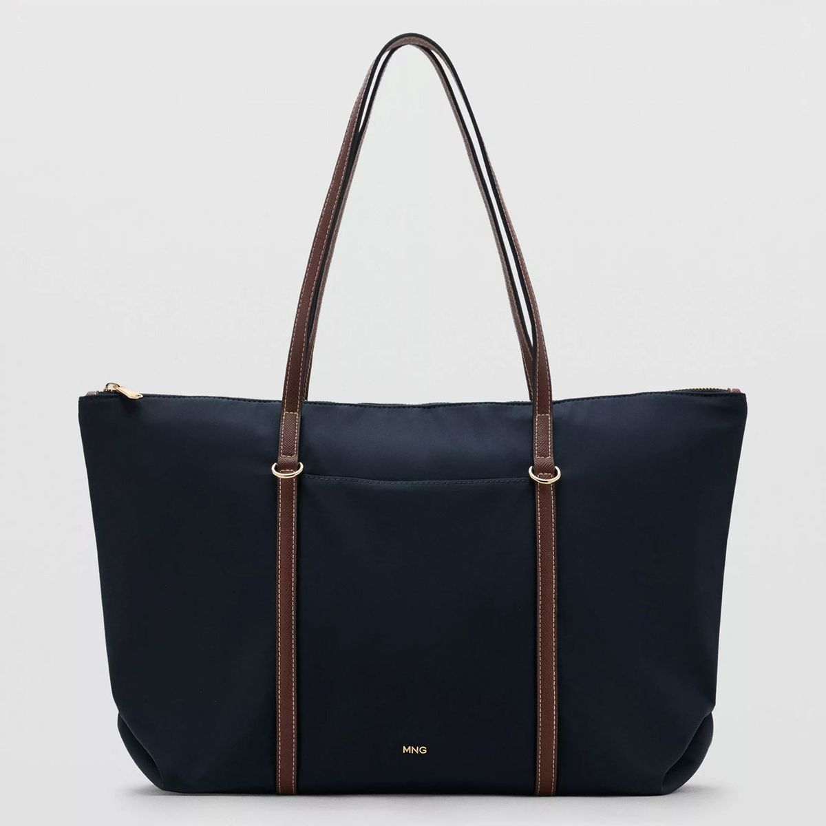 MANGO - Cartera Shopper Doble Asa Mujer Mango