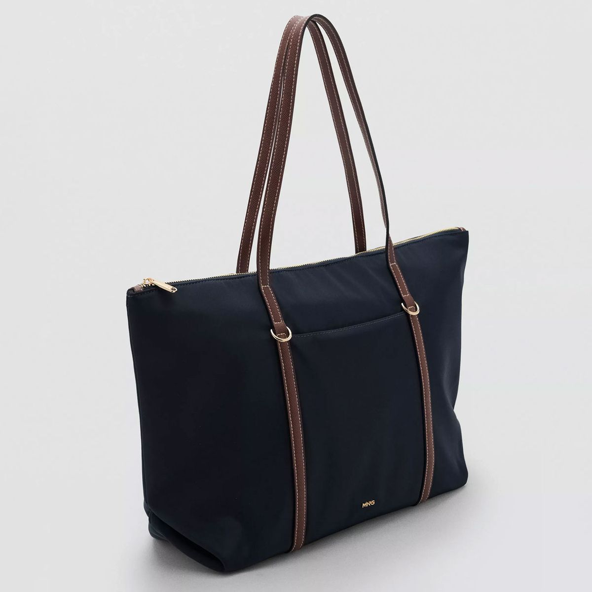 MANGO - Cartera Shopper Doble Asa Mujer Mango