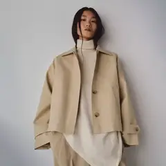 MANGO - Trench Corto Oversize Mujer