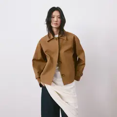 MANGO - Trench Corto Oversize Mujer