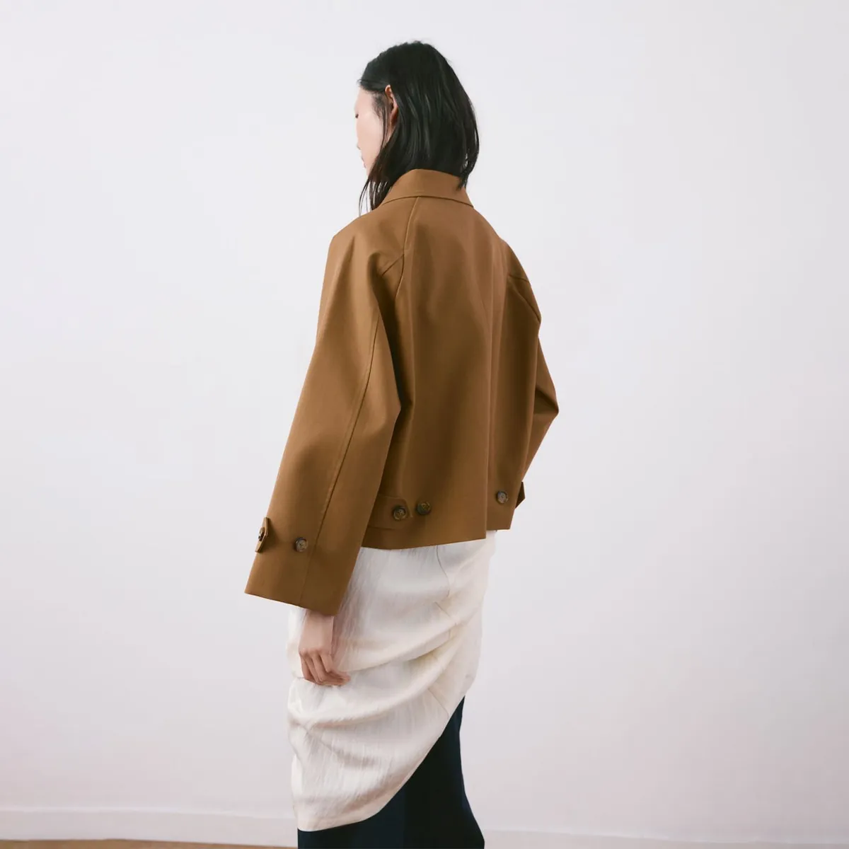 MANGO - Trench Corto Oversize Mujer Mango
