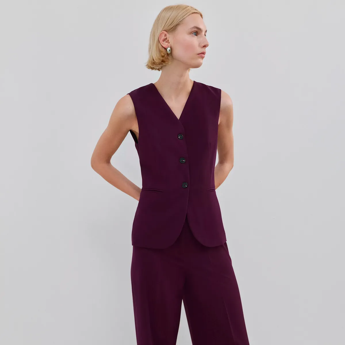 MANGO - Enterito Largo Estilo Traje Mujer Mango