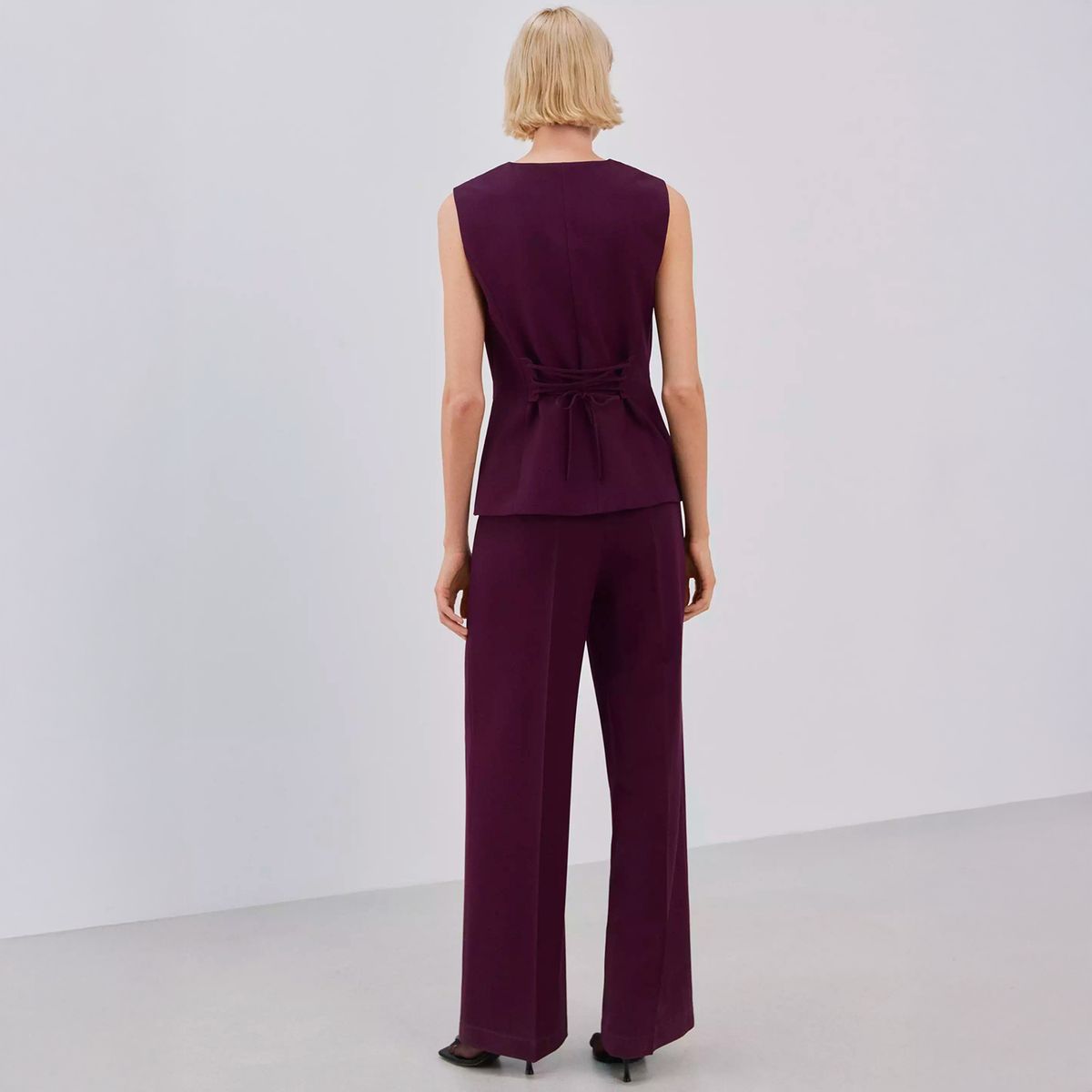 MANGO - Enterito Largo Estilo Traje Mujer Mango