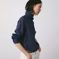 MANGO - Blusa Rayas Cuello Lazo Mujer