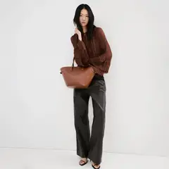 MANGO - Blusa Gasa Volantes Mujer