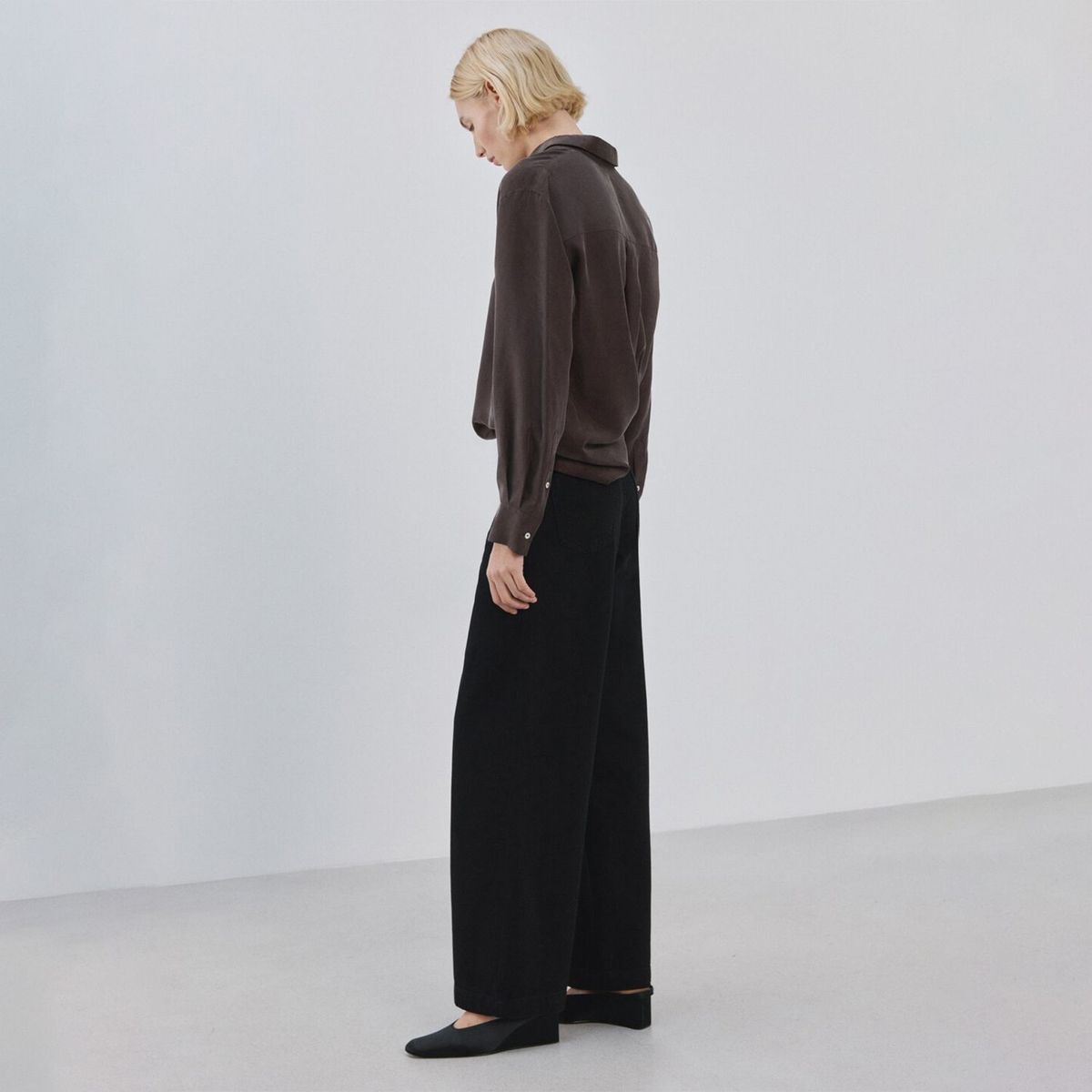 MANGO - Jeans Wide Leg Tiro Medio Mujer Mango