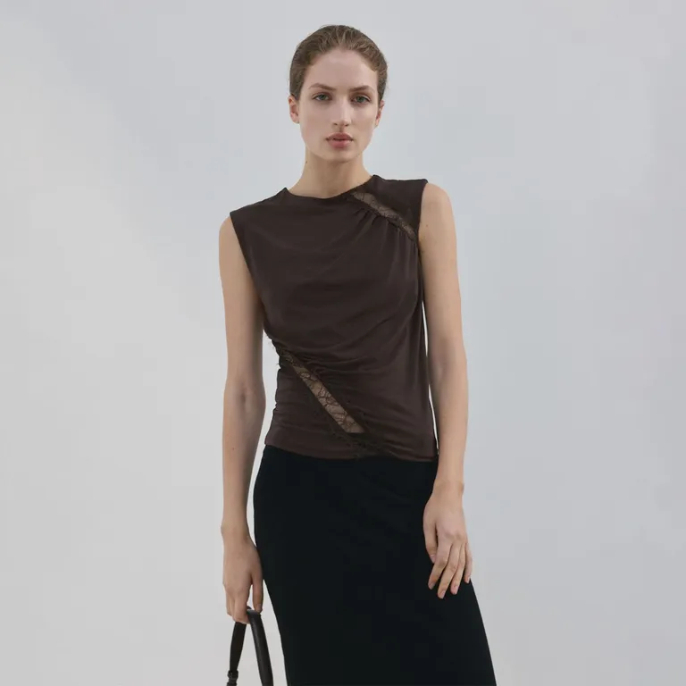 Polera Entallado Fruncido Mujer