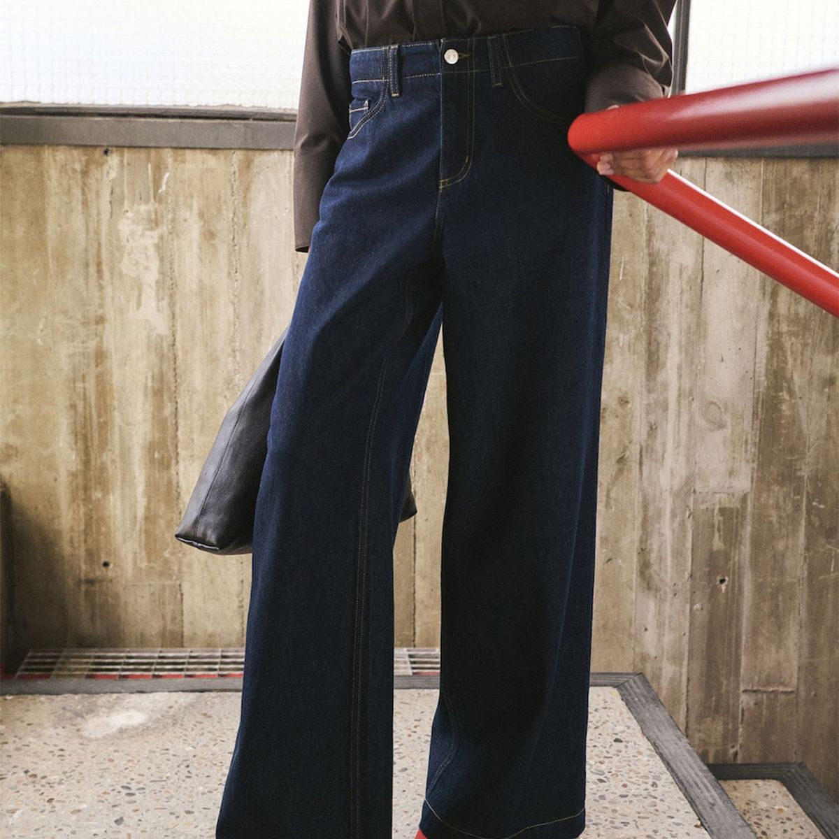 MANGO - Jeans Wide Leg Tiro Medio Mujer Mango
