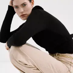 MANGO - Cárdigan Punto Volantes Mujer
