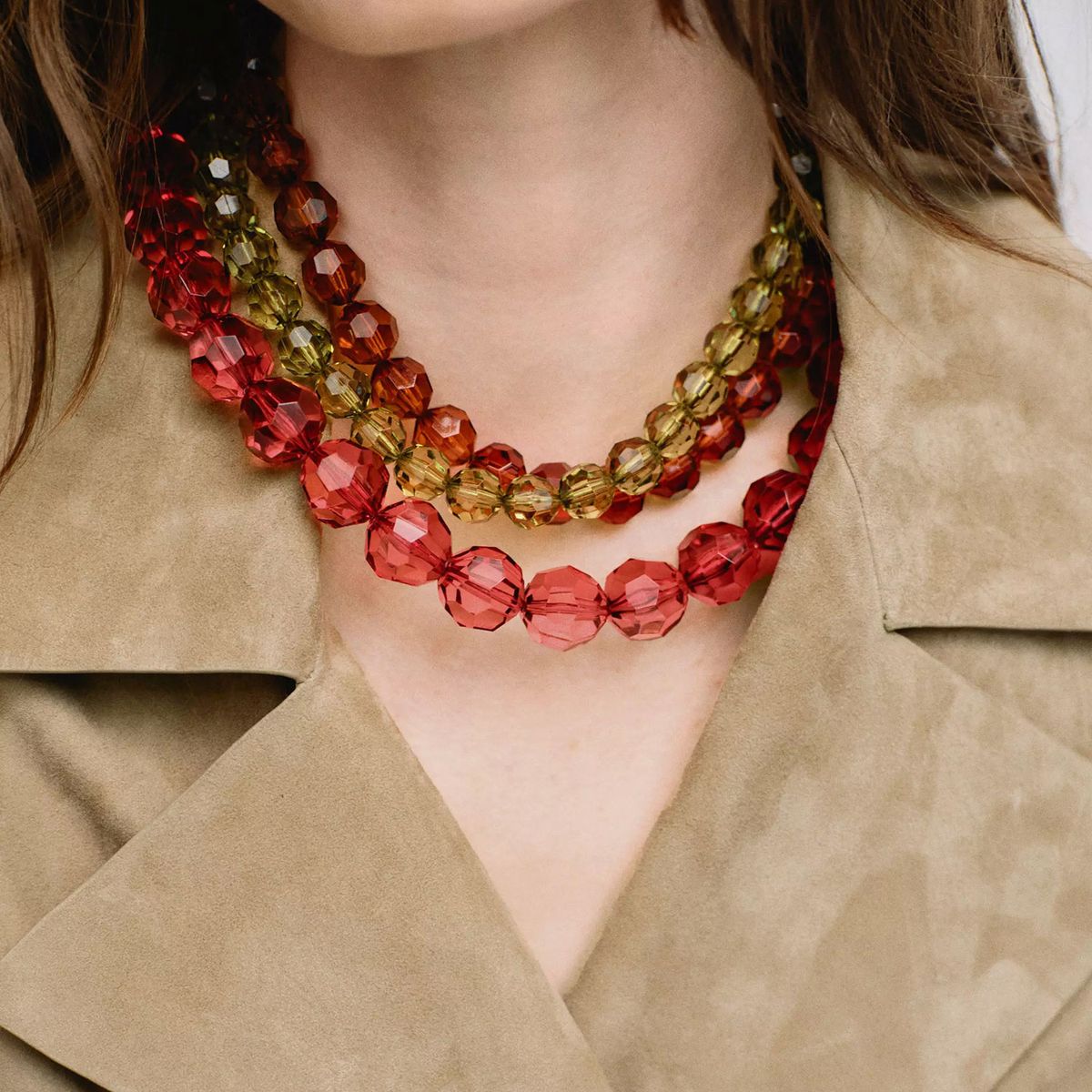 MANGO - Collar Bolas Combinado Mujer Mango