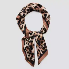 MANGO - Pañuelo Estampado Animal Mujer