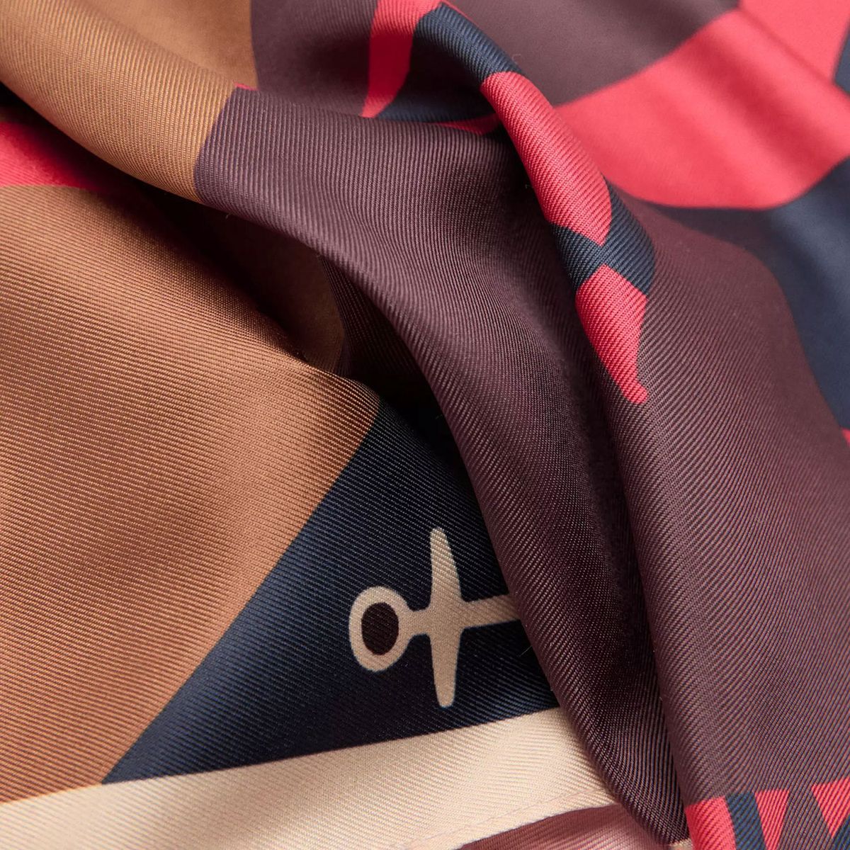 MANGO - Pañuelo Satinado Estampado Mujer Mango