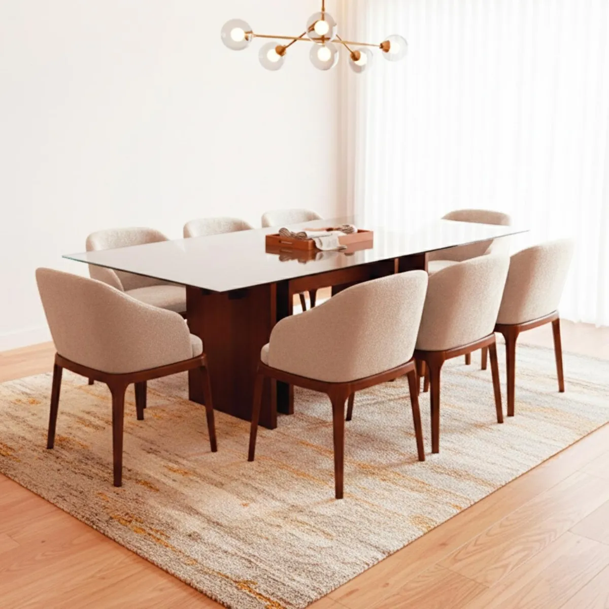 LIVING FACTORY - Juego De Comedor Londres 8 Sillas Living Factory