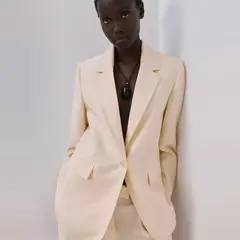 MANGO - Blazer Traje Lyocell Mujer