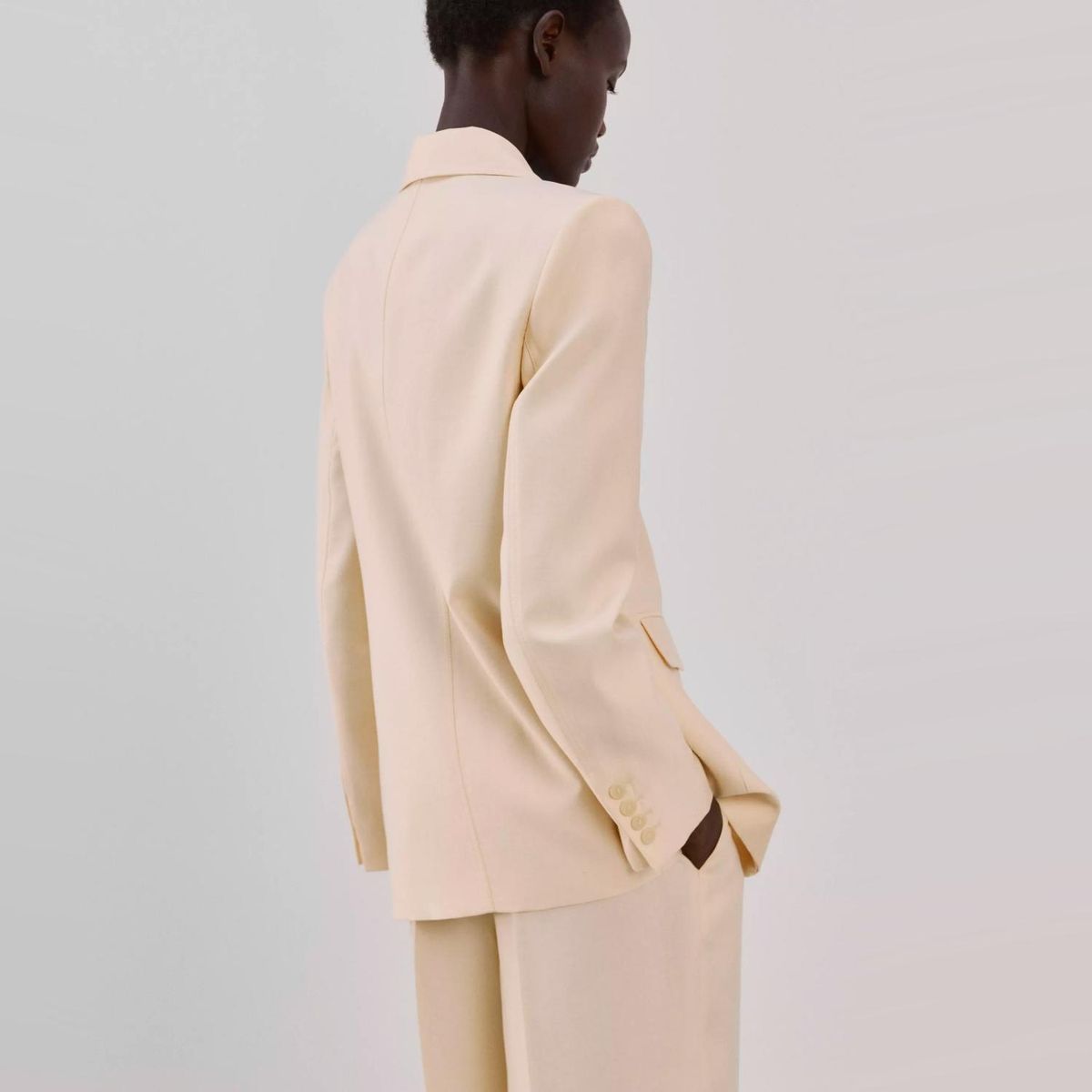MANGO - Blazer Traje Lyocell Mujer Mango
