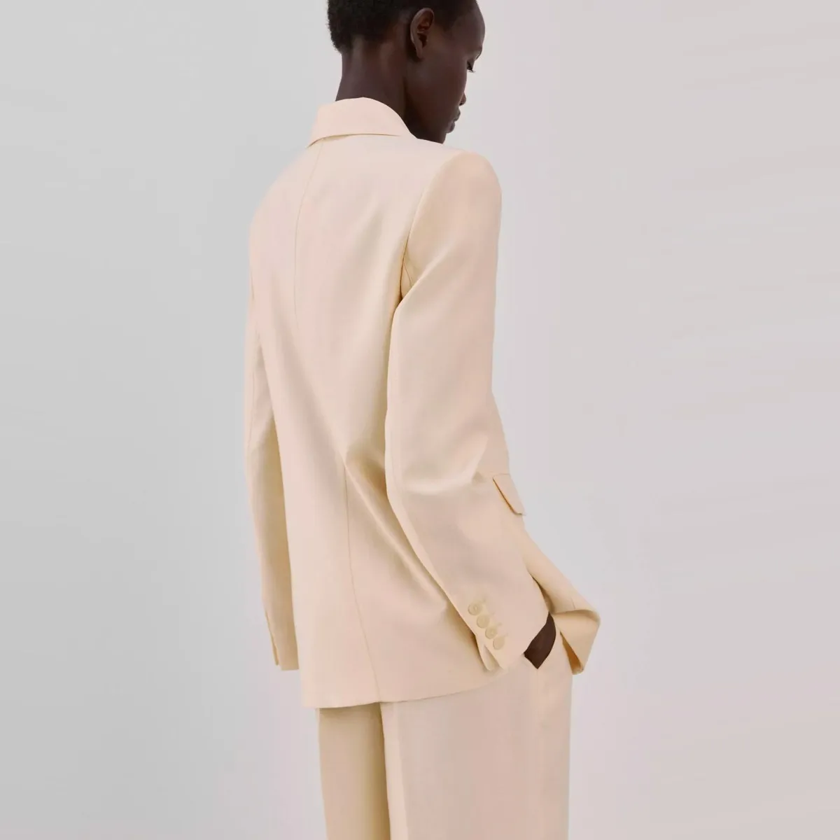 MANGO - Blazer Traje Lyocell Mujer Mango