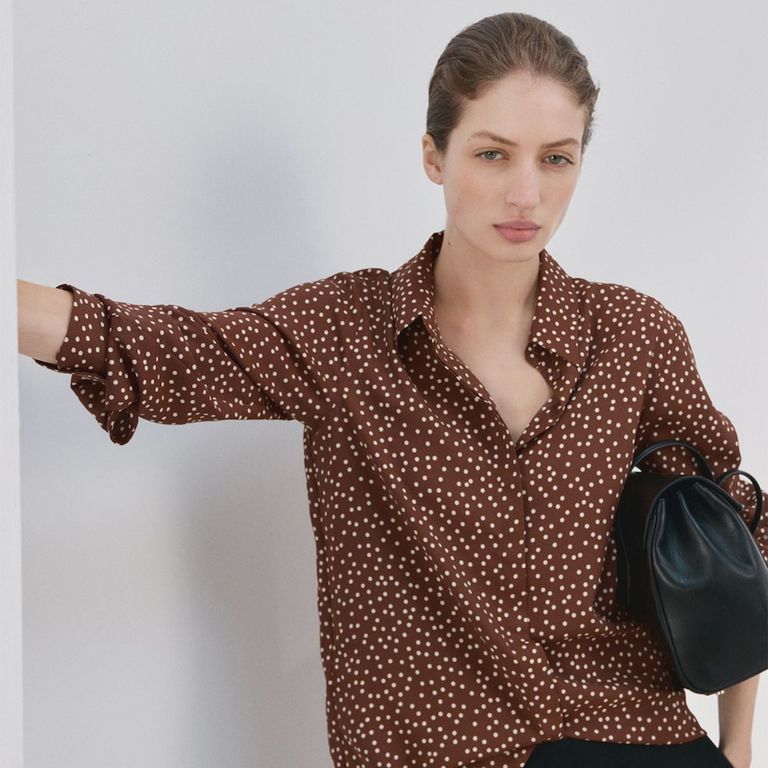 Blusa Recta Animal Print Mujer