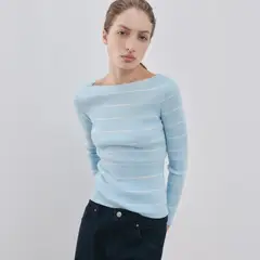 MANGO - Sweater Punto Cuello Barco Mujer