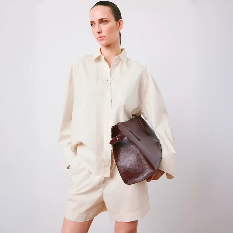 Blusa Algodón Oversize Mujer