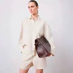 MANGO - Blusa Algodón Oversize Mujer