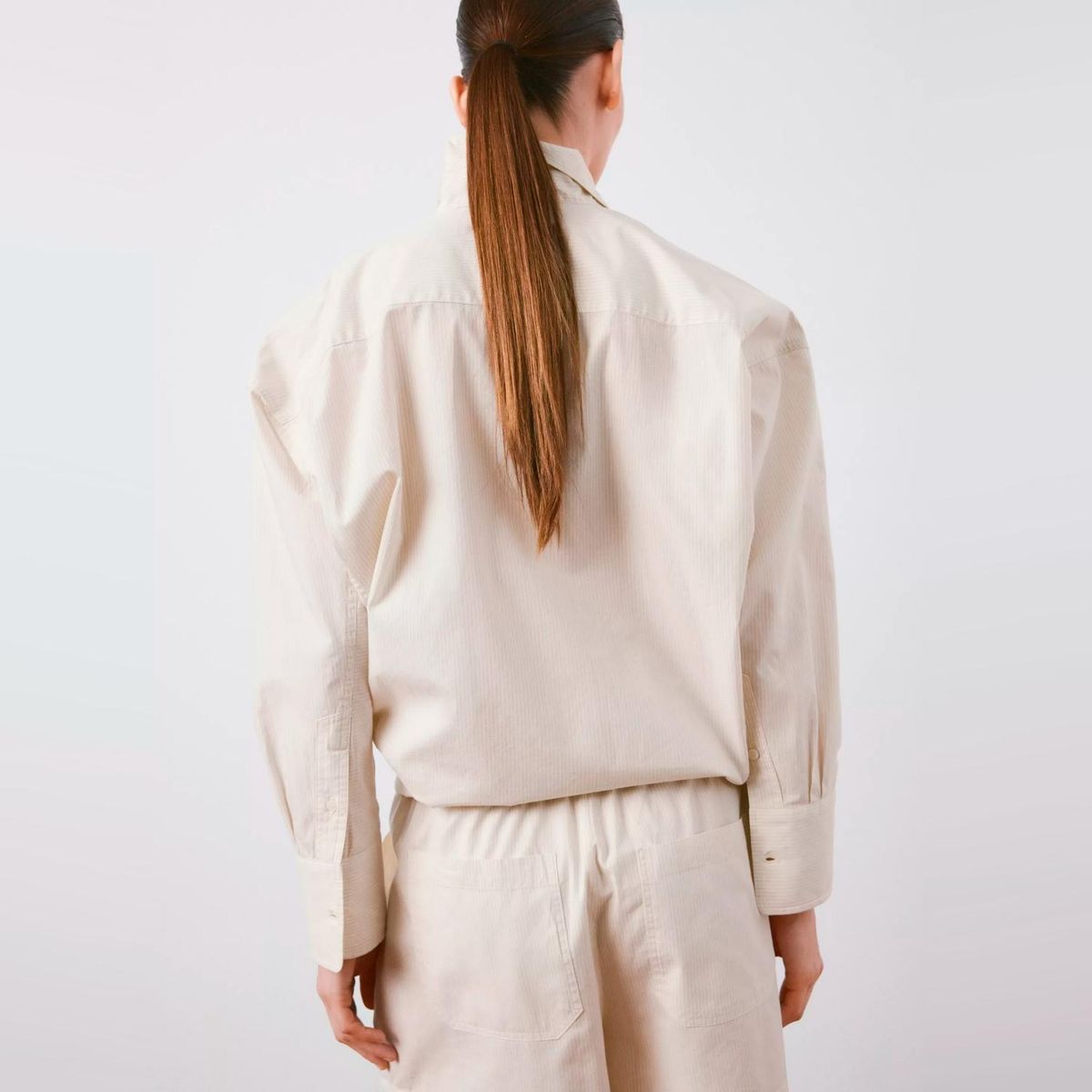 MANGO - Blusa Algodón Oversize Mujer Mango