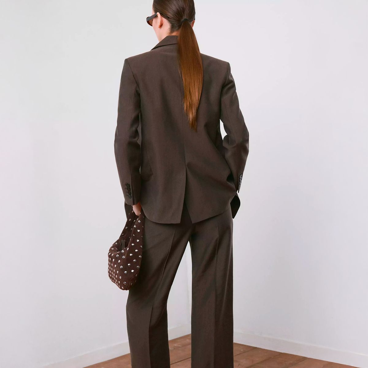 MANGO - Blazer Recta Traje Lyocell Mujer Mango