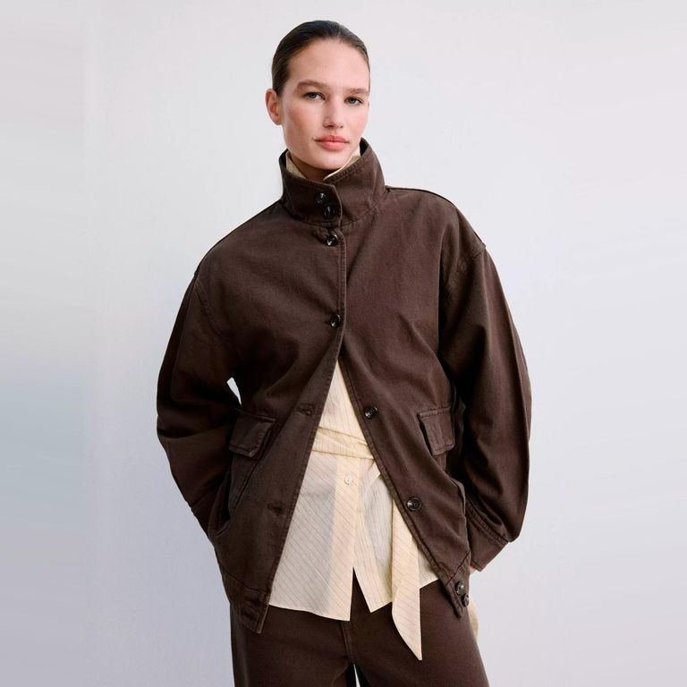 Chaqueta Vaquera Oversize Bolsillos Mujer
