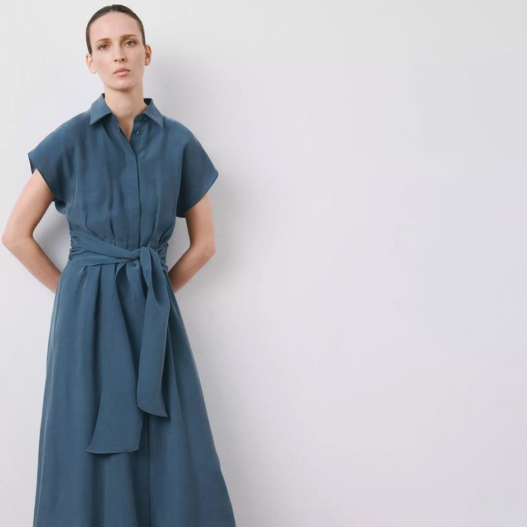 Vestido Camisero Cinturón Mujer