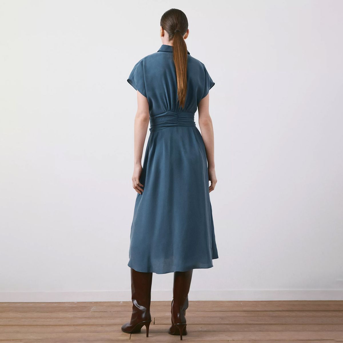 MANGO - Vestido Camisero Cinturón Mujer Mango