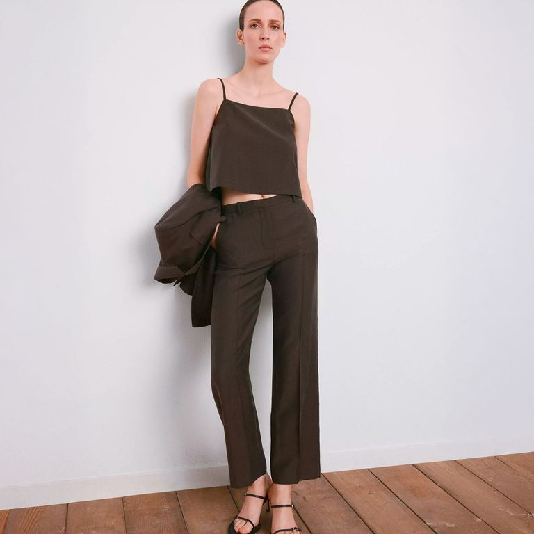 Pantalón Lyocell Tiro Medio Mujer