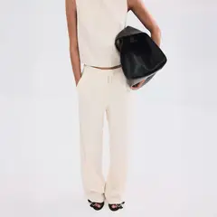 MANGO - Pantalón Traje Raya Diplomática Mujer