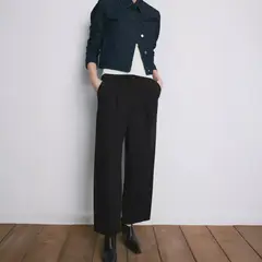MANGO - Pantalón Recto Pinzas Mujer