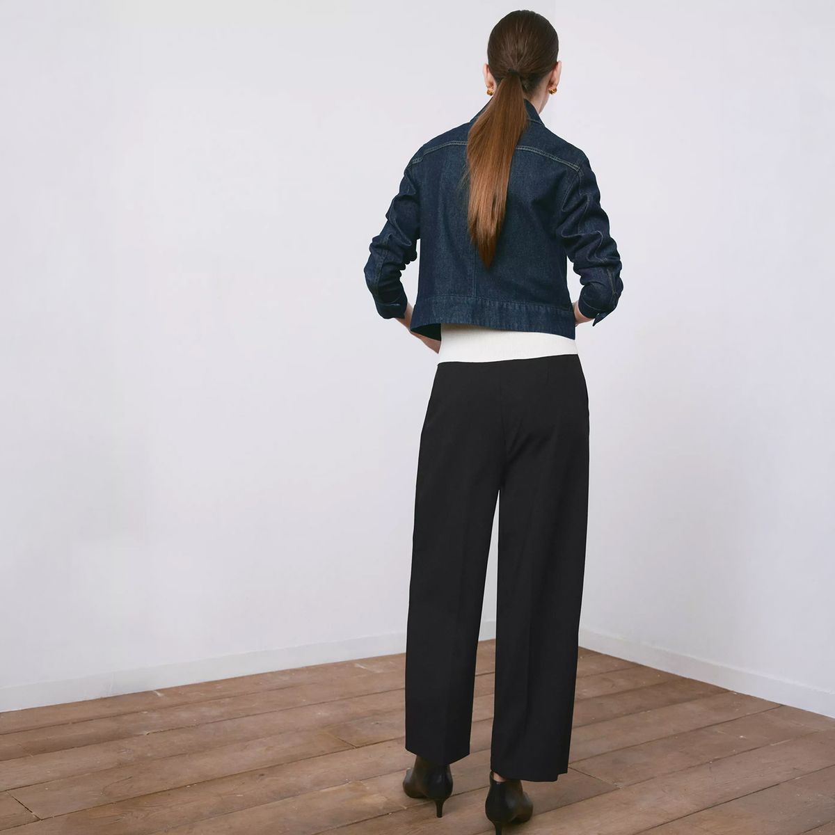 MANGO - Pantalón Recto Pinzas Mujer Mango