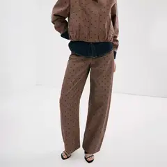 MANGO - Jeans Balloon Lunares Mujer