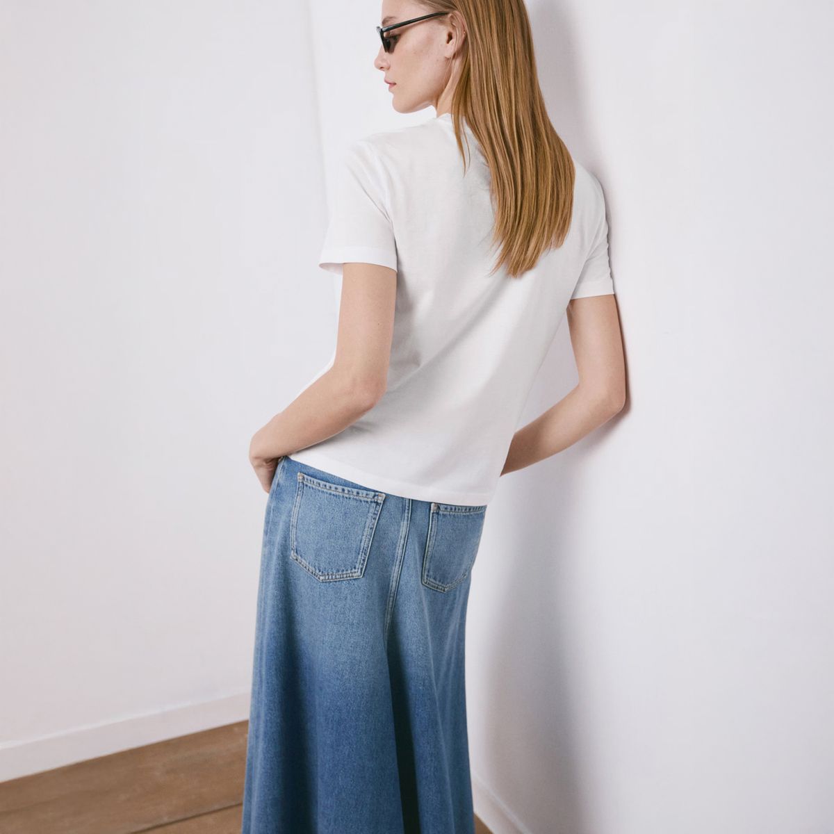 MANGO - Polera Algodón Manga Corta Mujer Mango