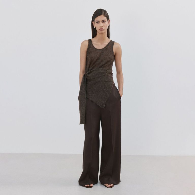Pantalón Lyocell Tiro Alto Mujer