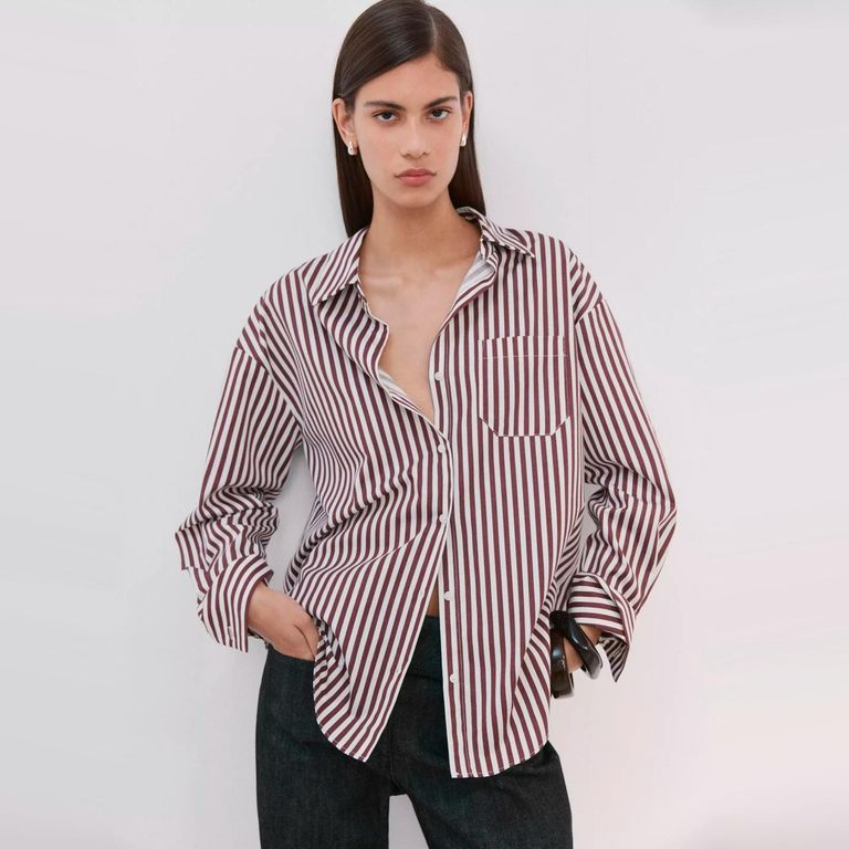 Blusa Rayas Mujer Algodón